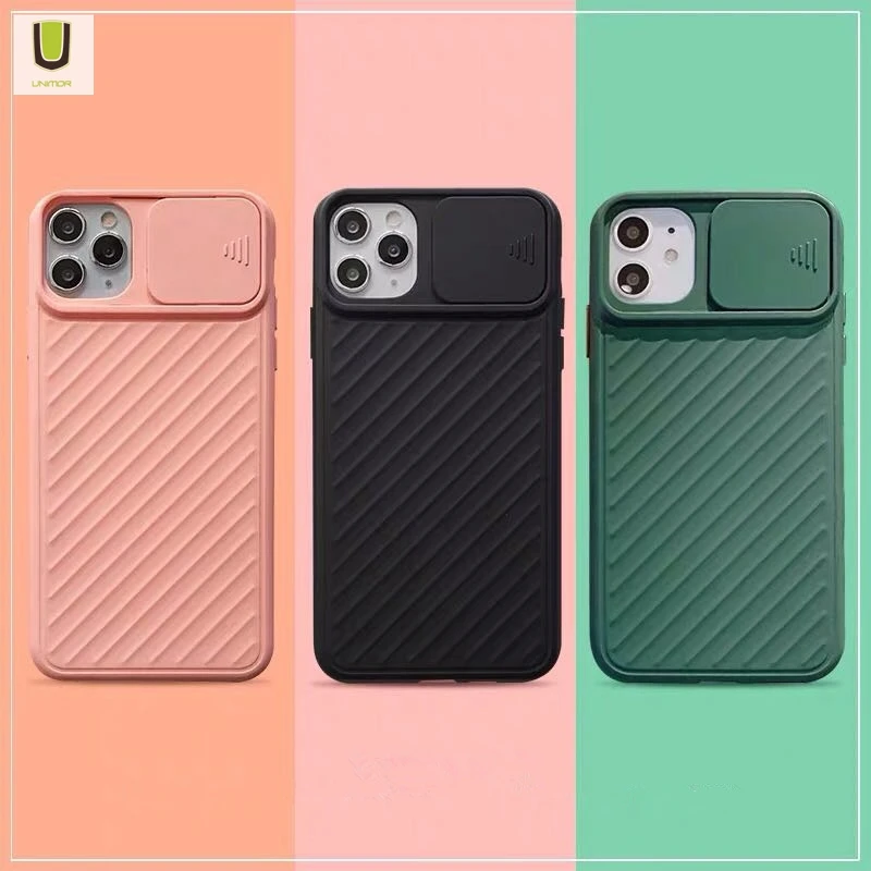 

New Lens Slide Camera Protective silicone Soft TPU Mobile Cell Phone Case Cover For Iphone 11 Case With Camera Protection