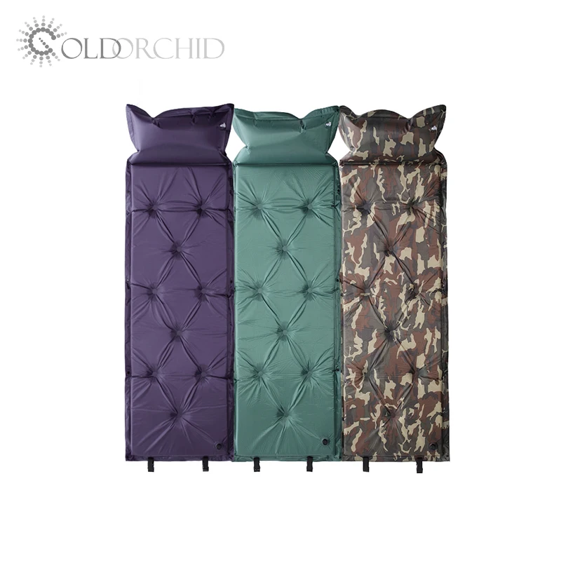 

New design outdoor sleeping mat foldable camping air pad, Blue,green,camo