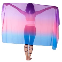 

220*120cm Customize Colorful Dance Scarf Women Belly Dance Veil