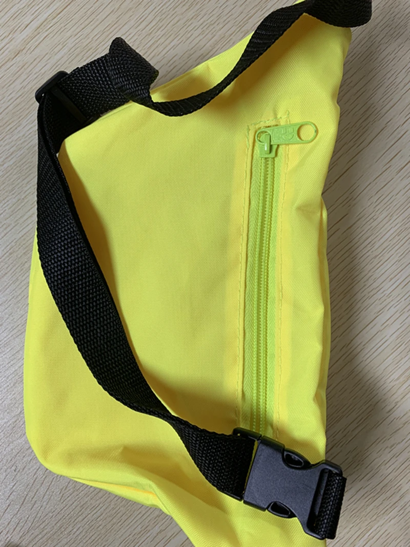 Promo Print Logo Colorful Nylon Sport waist bag Neon fanny pack