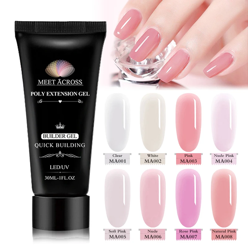 

Nails Salon Products Professional Customized Logo Low Oem 30 Ml High Quality Extend Uv Poly Nail Gel