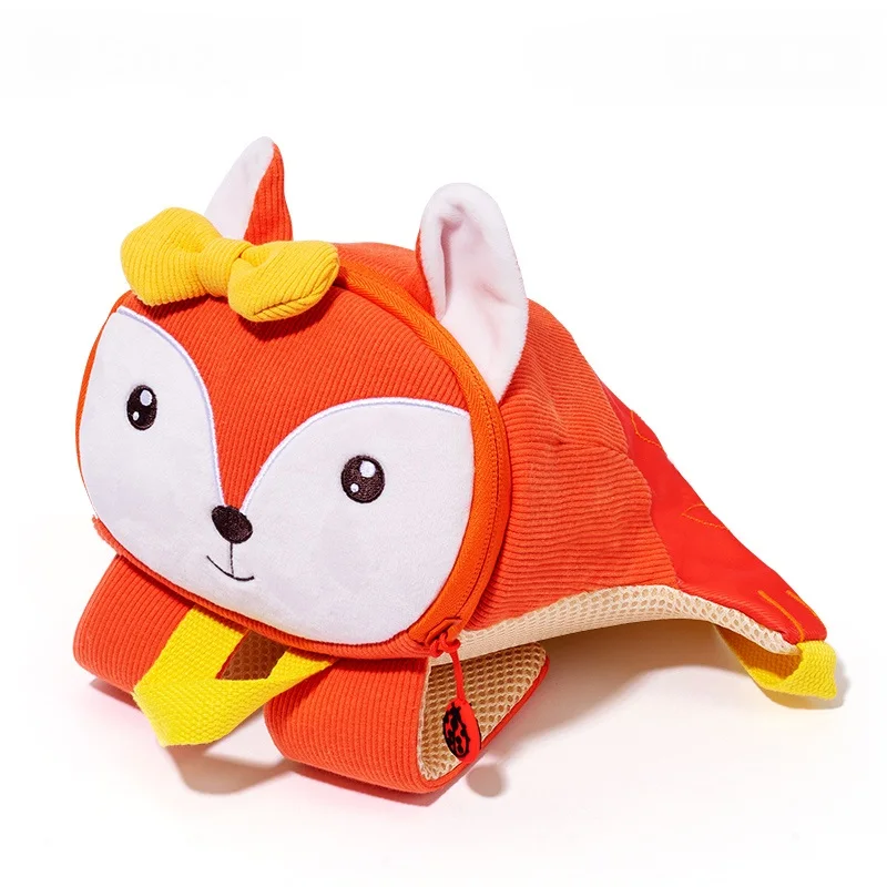 

anti-lost elastic strap plush animal baby bag 2022 baby bag diaper backpack, Red