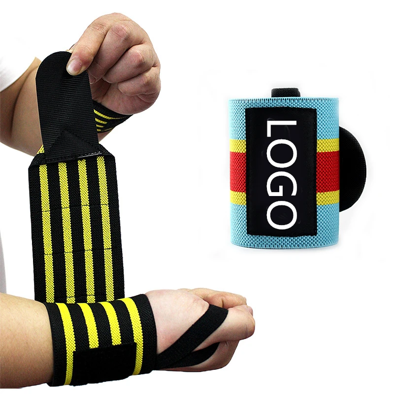 

Hot Selling Power weight lifting wrist support wraps gym bandage straps, As picture