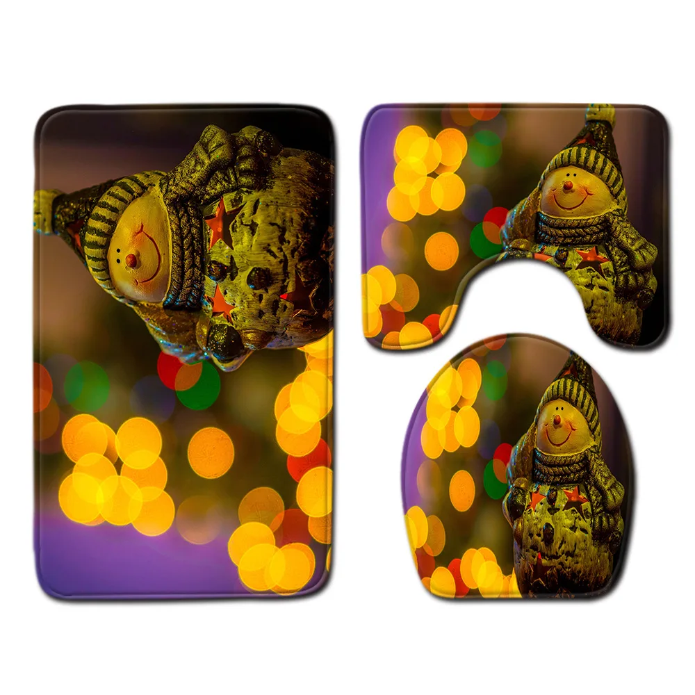 

DB 3 Pcs Custom Printing Design Toilet Rug Mats For Set