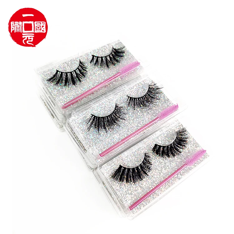 

Factory wholesale 25mm chemical fiber false eyelashes 3D thick and exaggerated eyelashes series for export, Black color