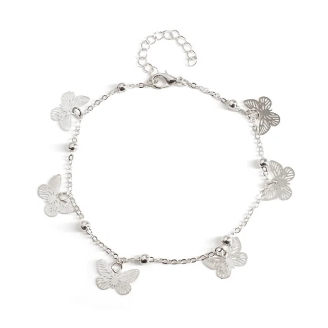 
Fashion women gold plated butterfly shape bracelet cute foot anklet 