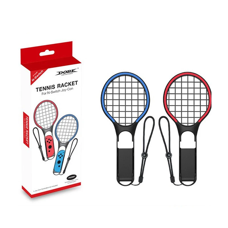 

TNS-1862 Controller Tennis Racket For Nintend Switch Tennis Racket Set For Nintend Handle Holder Game Player, Black red blue