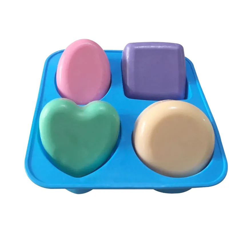 

Various shaped silicon rubber soap mold,110g Heart soap mold, Oval soap mold