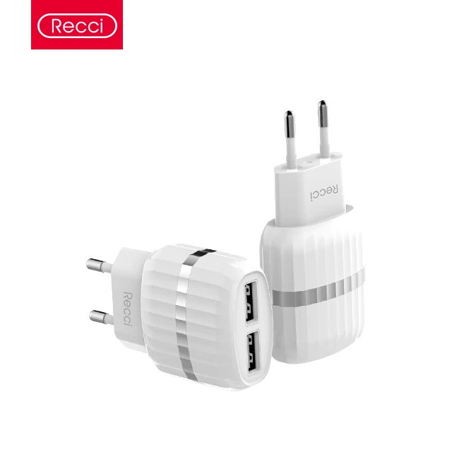 

Recci portable micro mobile two wall usb phone charger adapter