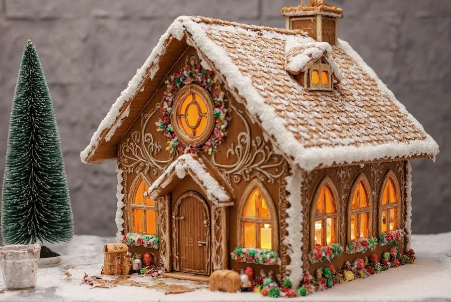 Victorian gingerbread house architecture with intricate wood trim and decorative elements
