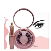

Wholesale Custom Private Label 3D Magnetic False Eyelash Magnetic Eyeliner 5 Magnetic Eyelashes With Magnetic lashes Sets