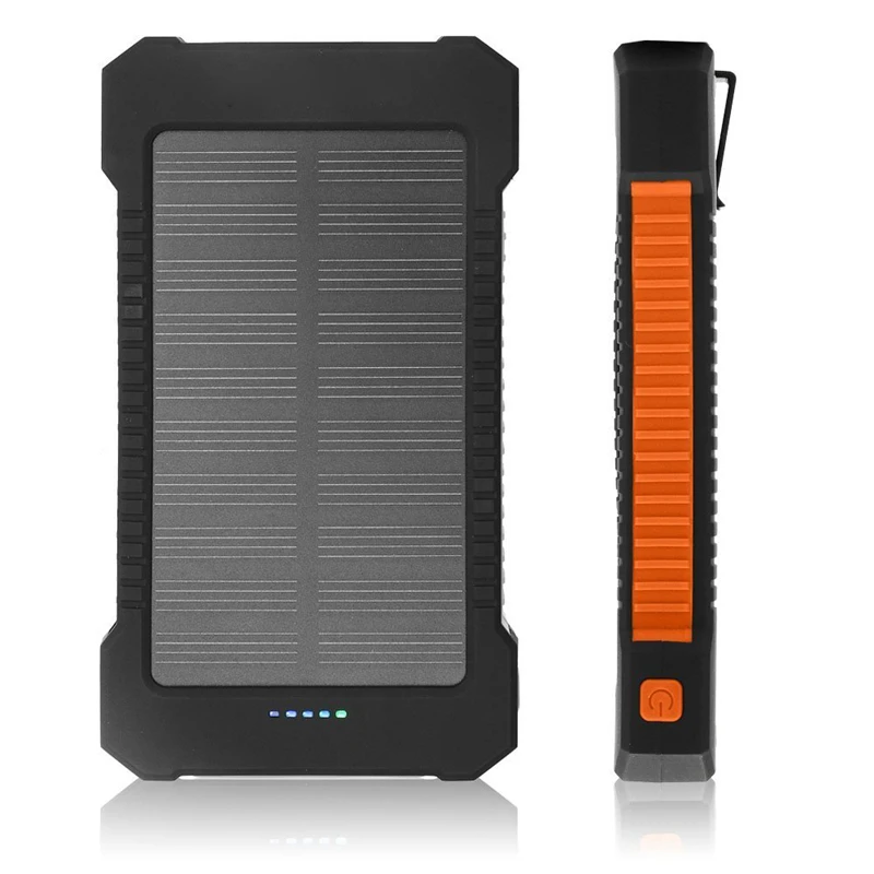 

Dual USB Emergence Light 100% Full Foldable Solar Power Bank Waterproof