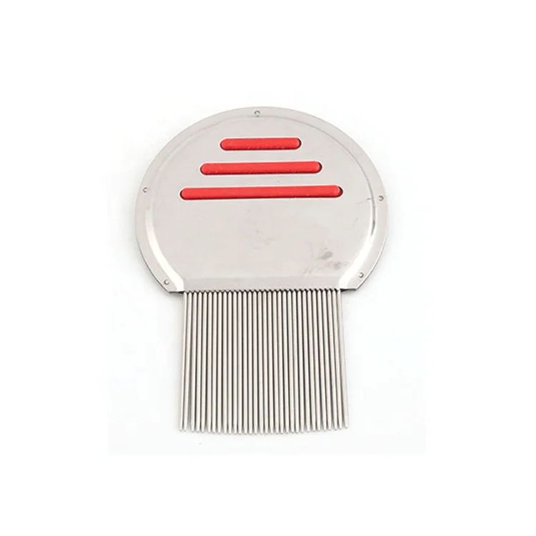 

D-220221-4 blue/green/red Color OPP bag packaging Stainless steel Deinsectization Stainless steel tooth length 4cm pet comb