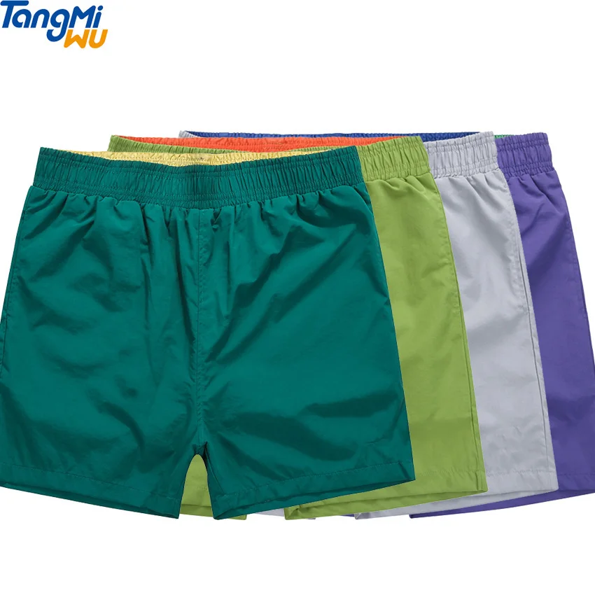 

Wholesale 2021 summer Pure color liner mesh board shorts quick dry sports swimming beach surf shorts men