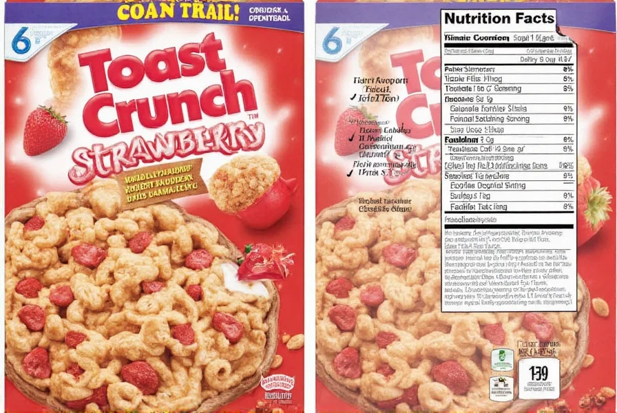 Side-by-side comparison of authentic Cinnamon Toast Crunch varieties showing no strawberry version exists