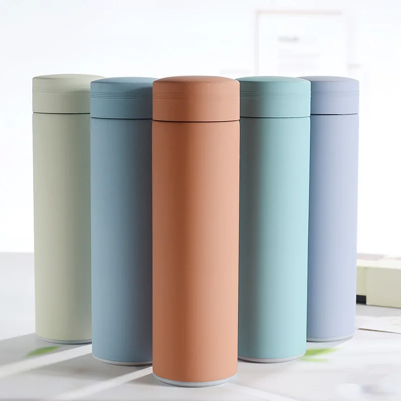 

2021 INS style private custom Macaron color Matt double wall well insulated vacuum bottle for students, Customized color