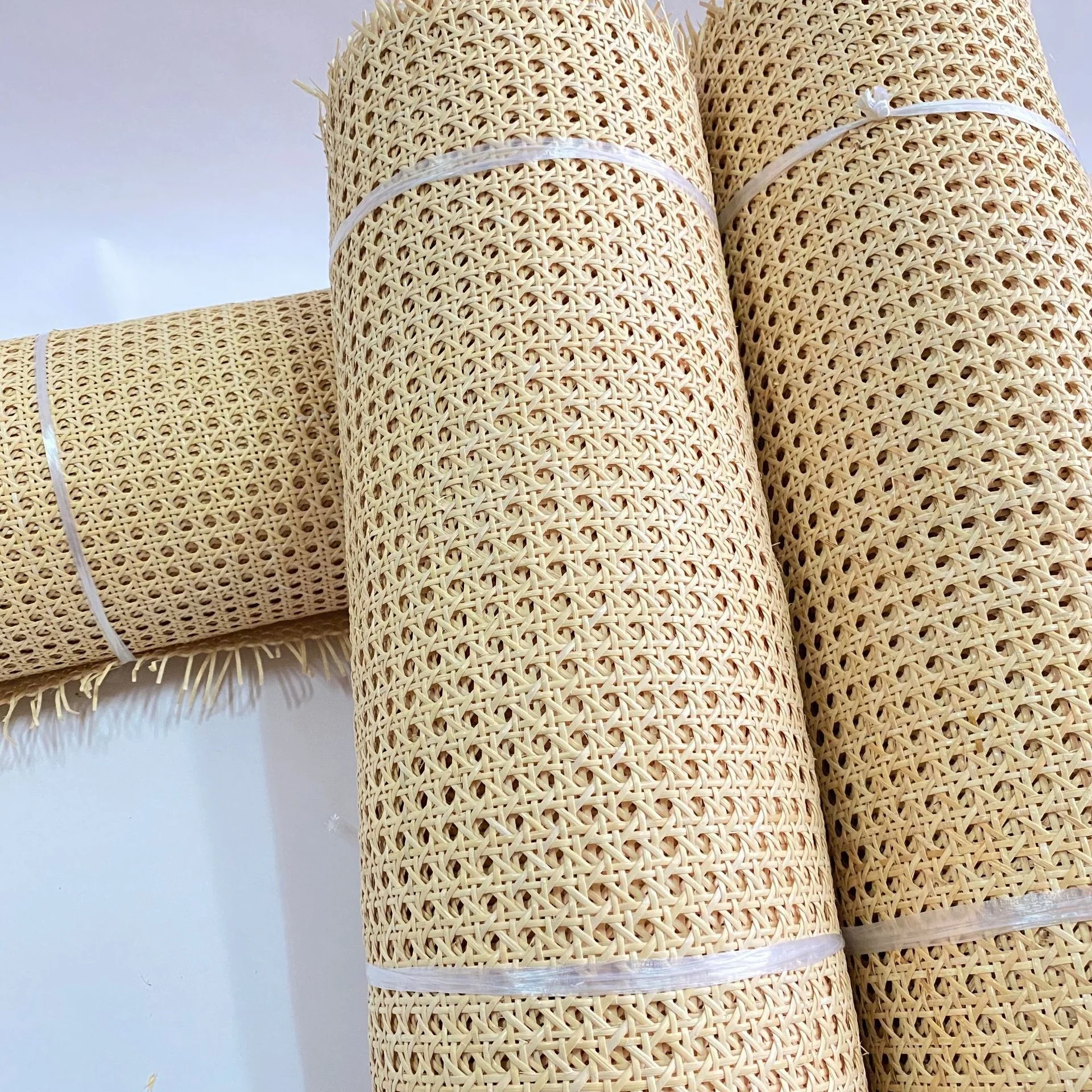 

Real Rattan Webbing Roll Cane for Table Ceiling Background Wall Chair Decor Furniture Material rattan roll natural