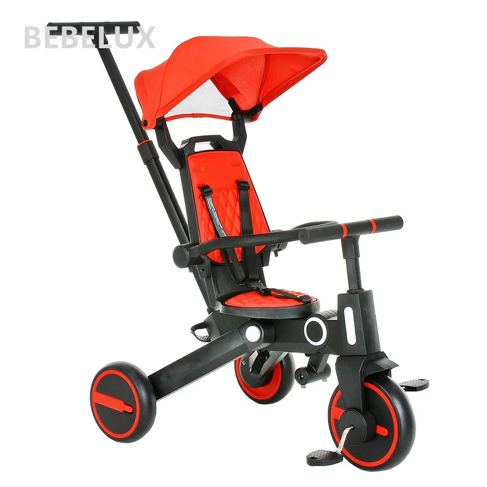 

Pova Sl-168 7 In 1 Multifunctional Kids' Tricycles Boys For 1.5-5 Years Old Trike For Kids With Canopy Kid Trike For Sale