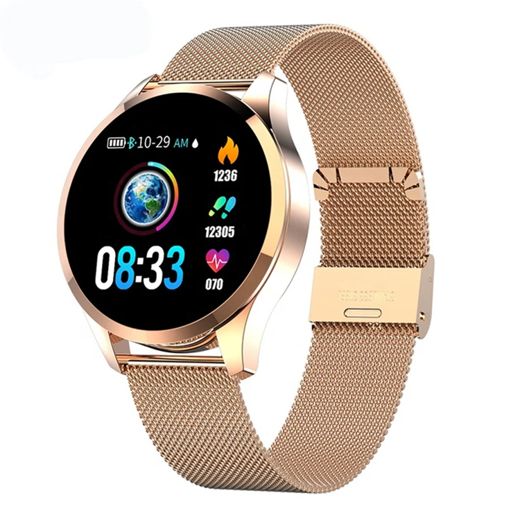 

Q9 Round touch screen Waterproof Smartwatch men women Heart Rate monitor Fashion Fitness Tracker