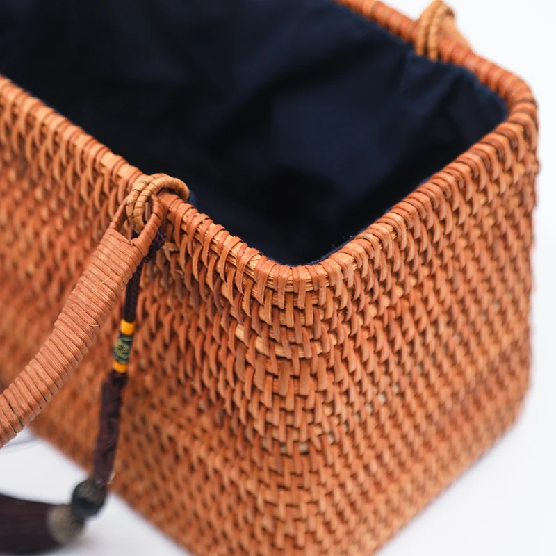 

2021 Professional Gift Rattan handbag women Modern for sale Chinese Style, Customized color