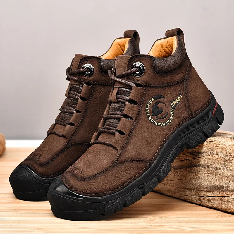 

Factory Winter Men's Boots Fashion Snow Boot Warm Leather Boots For Men, 3kinds