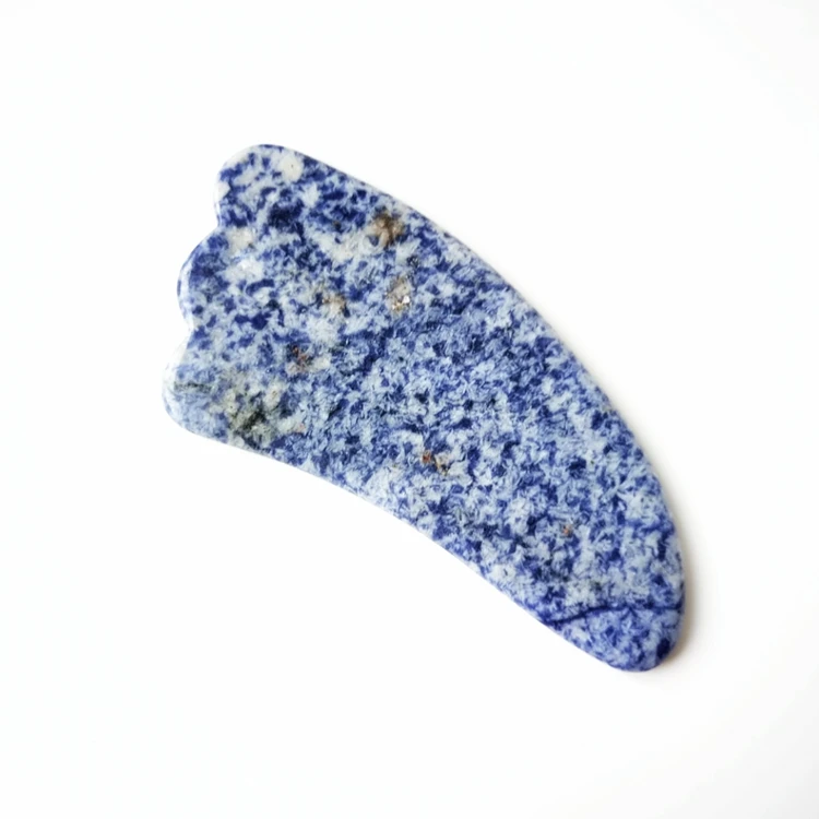 

natural Blue Spot Jasper stone gua sha body massage tool