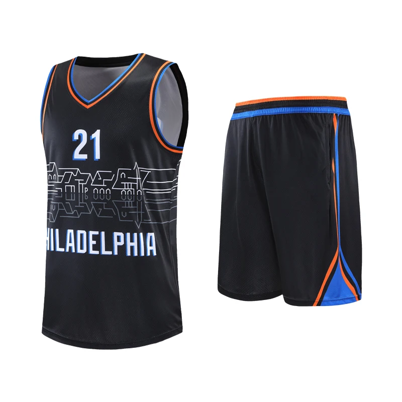 

Hot Sale Men Custom Design Printing Basketball Suit Casual Training Sublimation Basketball Set, Different color is available