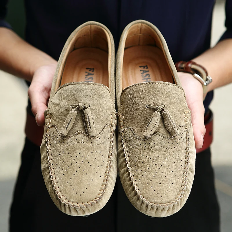 

New Arrived Soft Moccasin Driving Shoes Suede Leather Boat Men Loafers Shoes