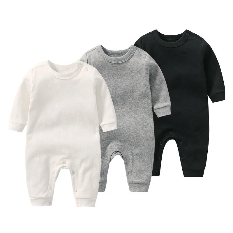 

manufacturer own 19 years' experience organic cotton blank newborn baby jumpsuit, 13 kinds color