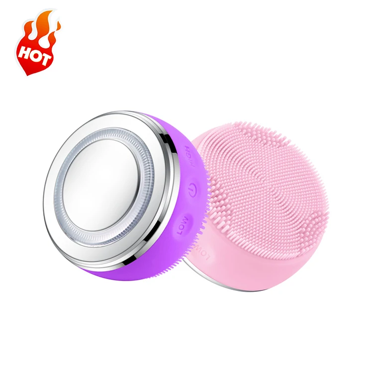 Sonic Electric Silicone Face Massage Machine Exfoliating Pore Facial Cleansing Brush