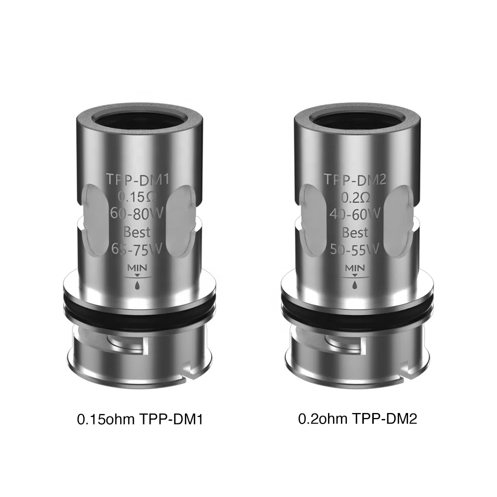 

VOOPOO TPP Mesh Coil 3pcs With 0.15ohm TPP-DM1 and 0.2ohm TPP-DM2 coils pack