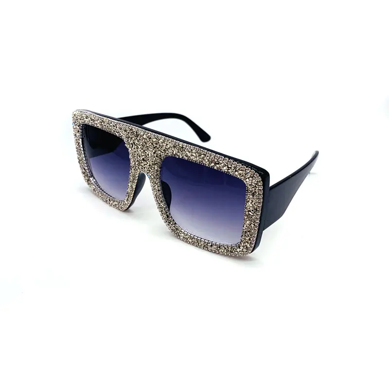 

Square Sun Glasses party Sunglasses Fashion 2020 Women crystal Frame Style Color Lenses Material