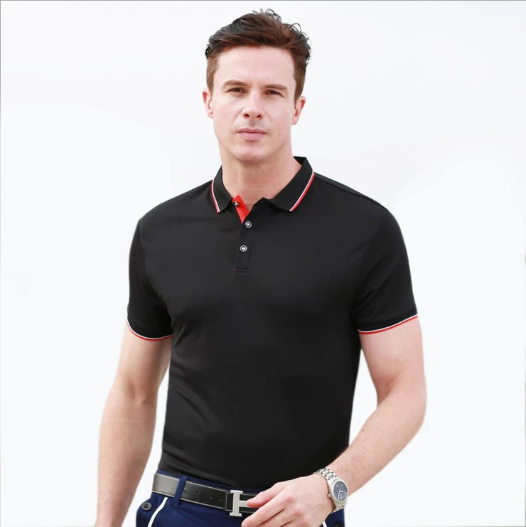 OEM Business Golf Sport men's Custom  Printing logo Design T Shirt Men Polo Shirt