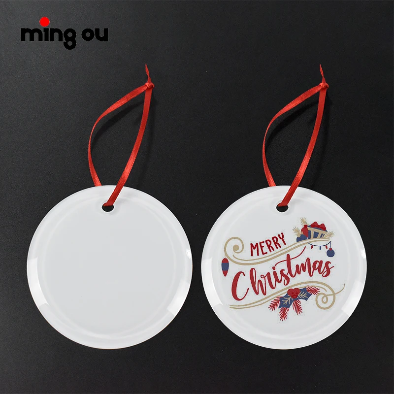 

Sublimation Crystal Glass Pendant Christmas Ornaments