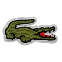 

Custom Patches Iron On Embroidery Crocodile Patch For Clothing
