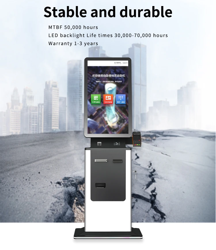 touch screen kiosk with credit card reader library kiosk