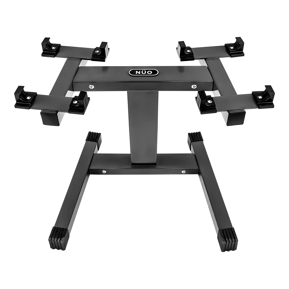 

Gym Fitness Weightlifting Strength Training Equipment NUO Dumbbell 80lb Adjustable Dumbbell Stand, Grey