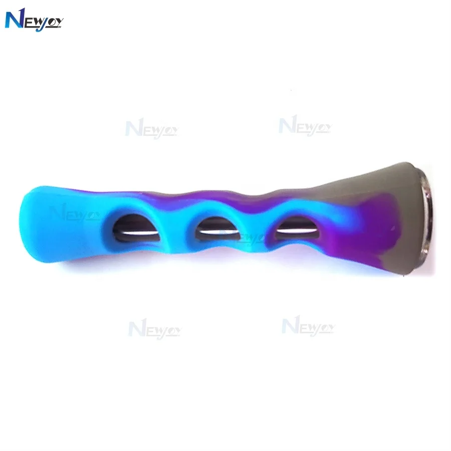 

Newjoy SP25 Pipa De Agua Pipe Tobacco Silicone Pipes Smoking Weed Pipas-Para-Fumar-Cristal Herb Pipe, Mixed designs colors