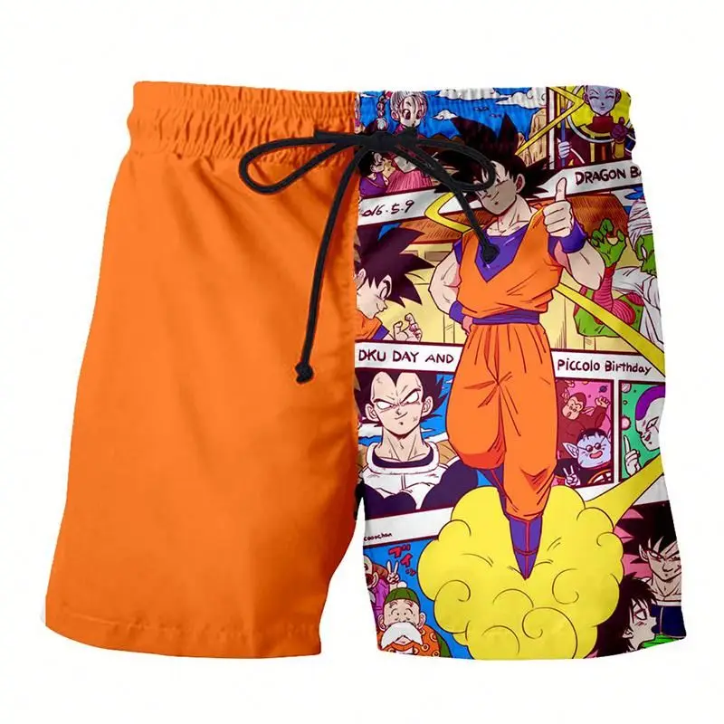 

Summer Men's 3D Print Shorts Goku Anime Boys Sports Pants Beach Shorts Mens Sweat Pants mens designer shorts