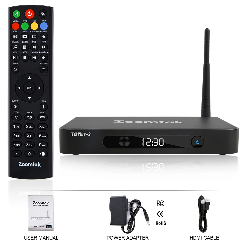 

Zoomtak T8 Plus-2 S912 4K Set Top Box Smart Android 7.1 TV Box