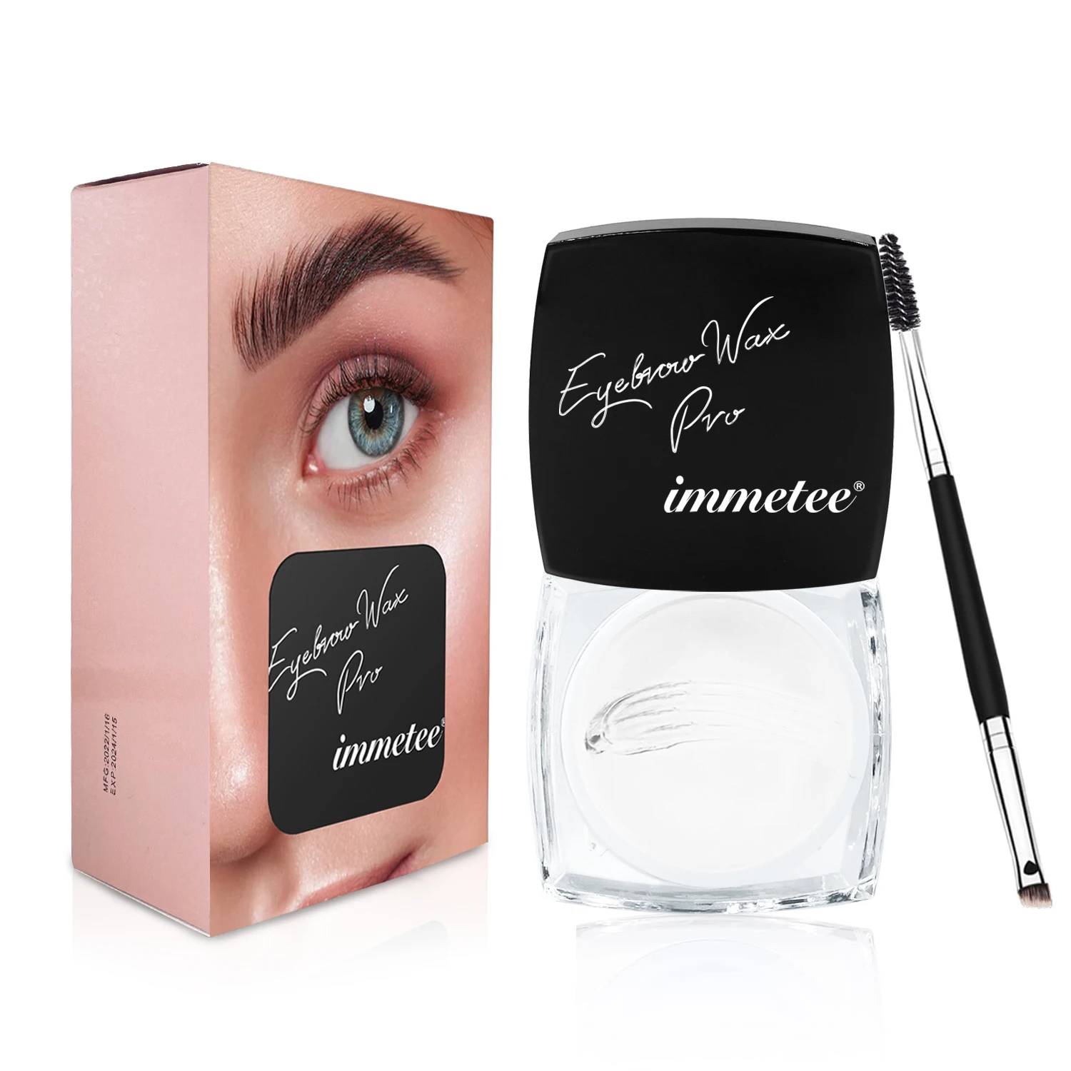 

IMMETEE Brow Gel Waterproof Transparent Eyebrow Fixed Lasting Styling Eyebrow Brow Wax With brush