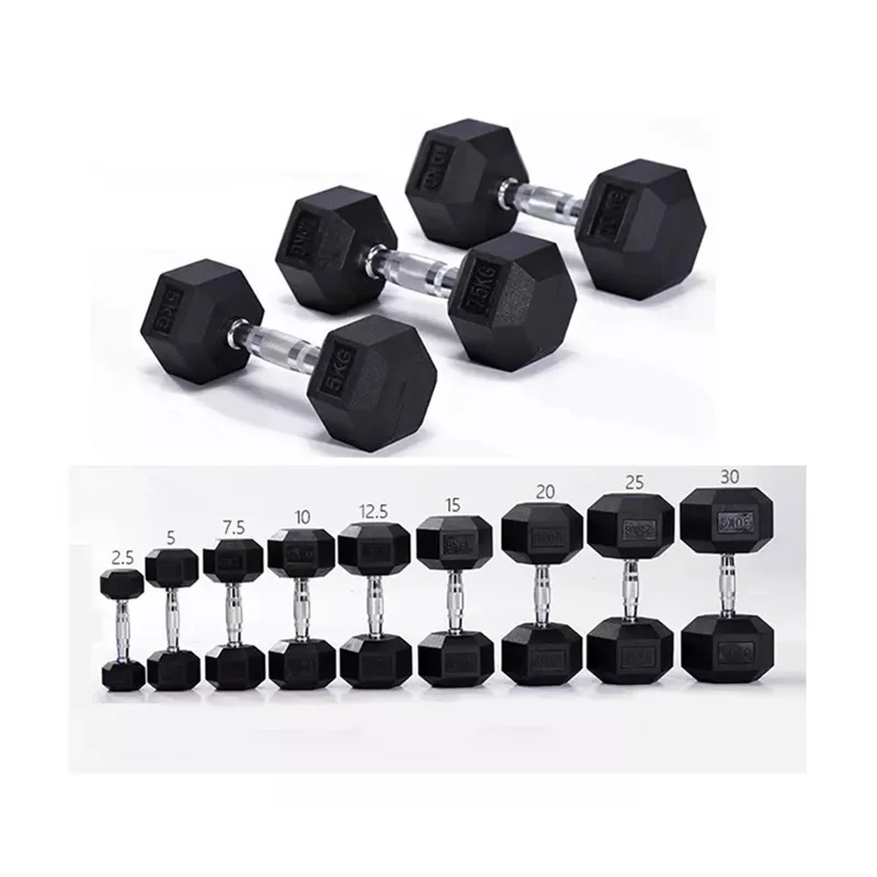 

Factory price wholesale high quality hex dumbbells, Black