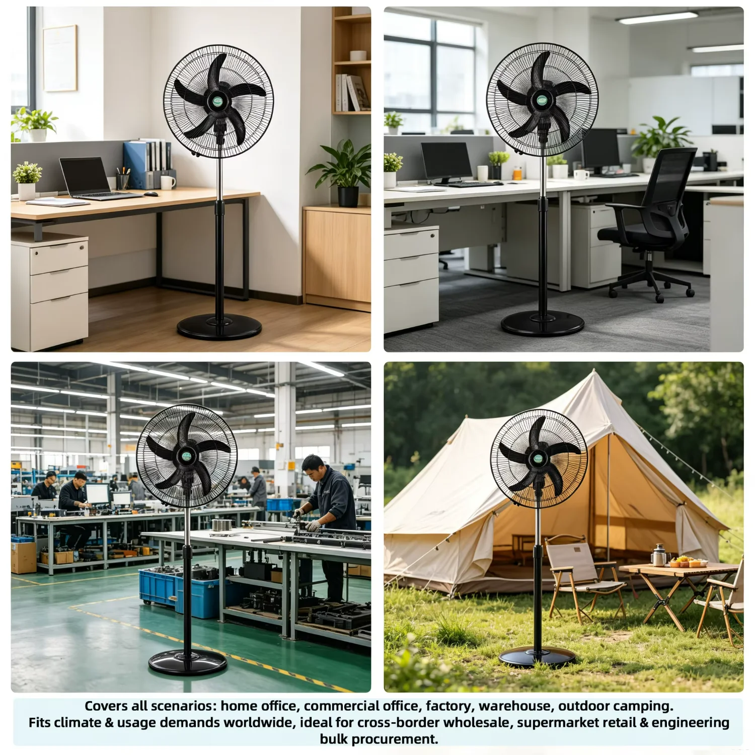 Pedestal Fan, Solar, Portable - detail 6