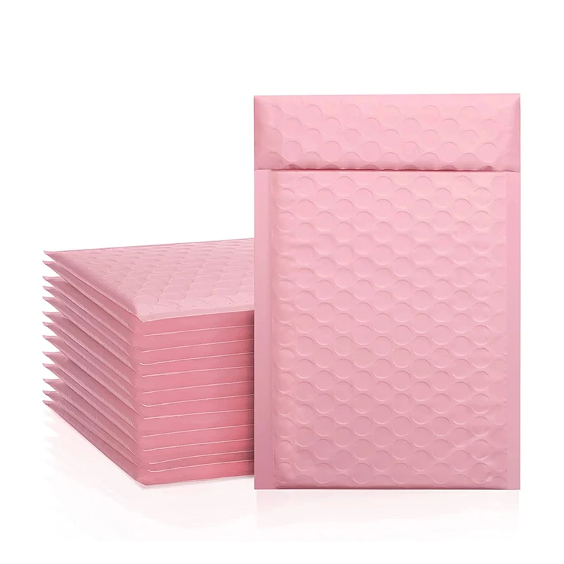 

ZGCX Pink Bubble Polymailers Color Logo Logistics Transport Bubble Bag Mailers Packaging Bags Poly Mail Bubble Mailers Pouches