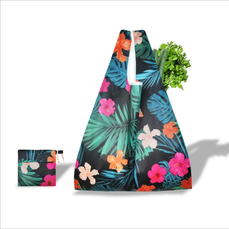 

printing Flower environmental protection capacity waterproof handbag shopping bag, Customized color