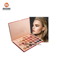 

35 colors big square pan glitter eyeshadow palette private label with high saturation