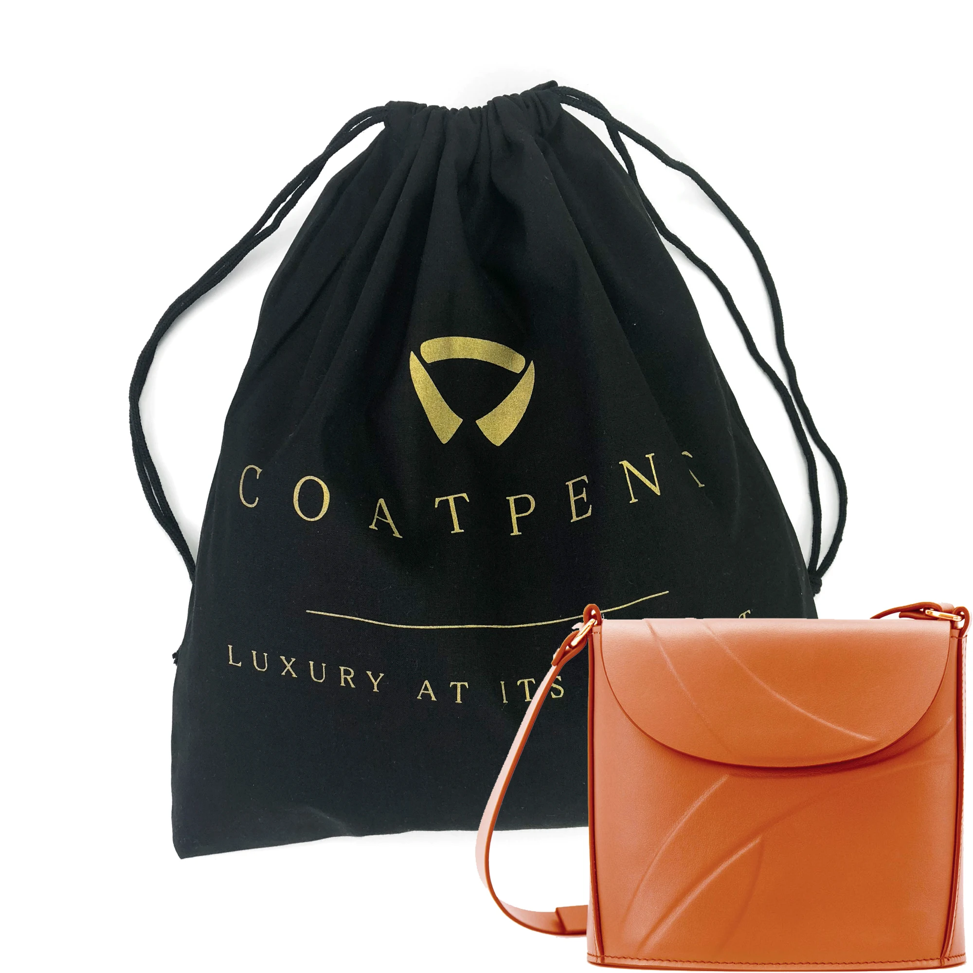 

Customized logo printed 100% cotton cheap dust bag for drawstring handbag, White color,black,half bleached, full bleached