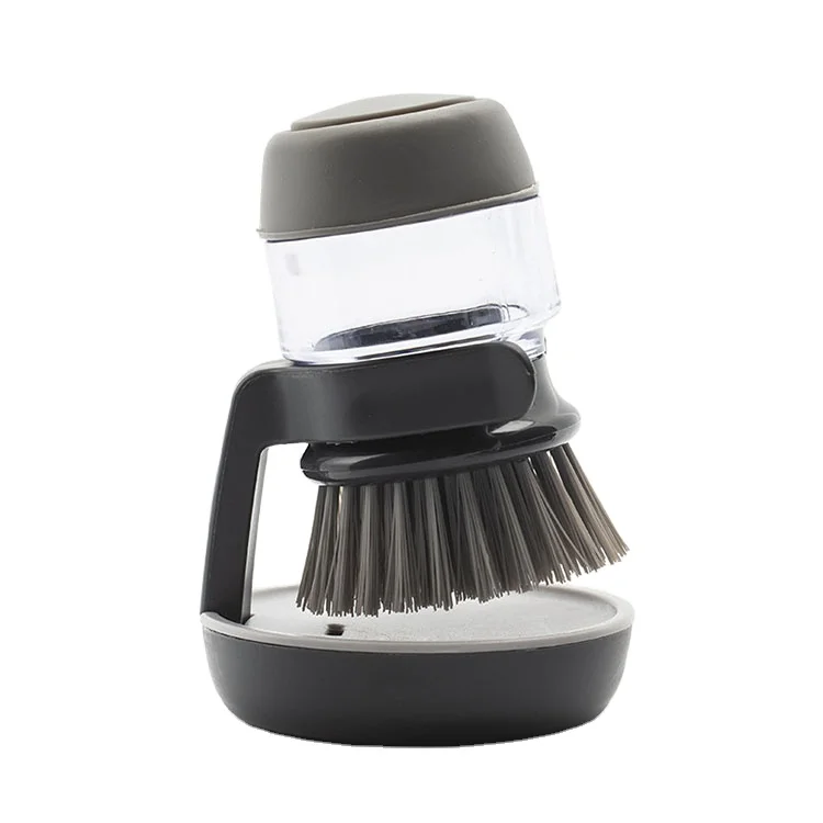 

high quality silicone soap dish brush dish cleaning brush dish brush with liquid soap dispenser