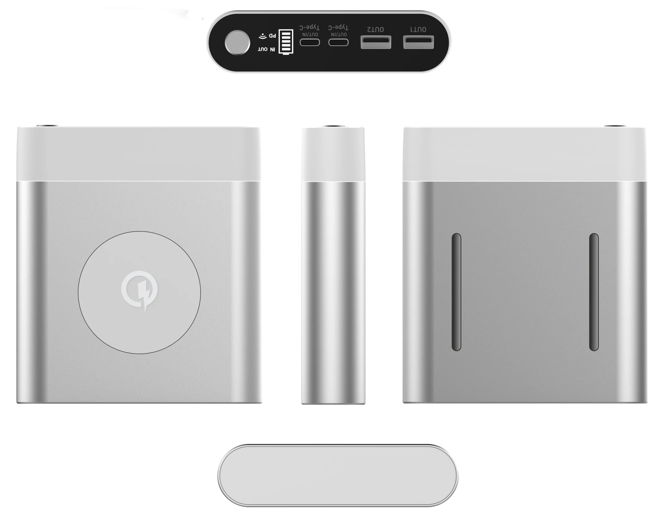 20000 mah graphene 74WH battery pack pd100W fast charging usb type C QC 3.0 quick charging laptop qi wireless power bank - ANKUX.COM