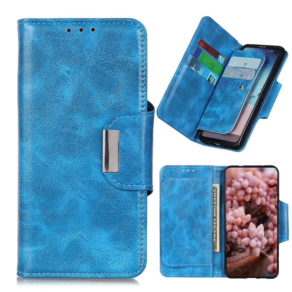 

Crazy Horse pattern PU Leather Flip Wallet Case For XIAOMI Redmi note 11 With Stand 6 Cards Slots, As pictures